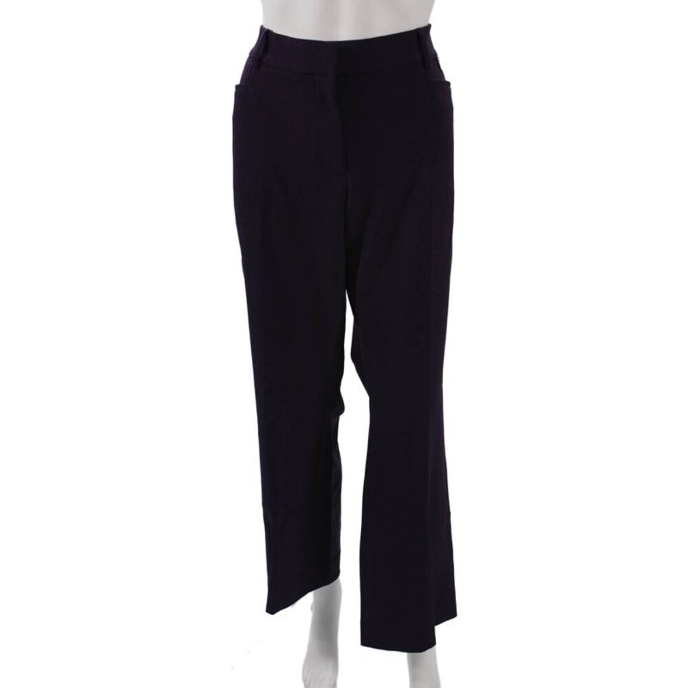 Tahari Levine Womens Dress Pants Purple Hook & Eye 29 Inseam Size 16P